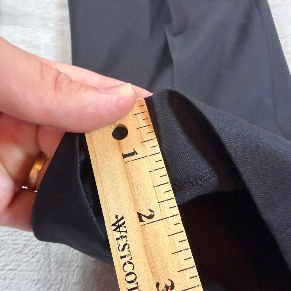 NEW Indochino Mens 38x30 Black Wool Flat Front Straight Leg Dress Pants SOHO 25 - Picture 12 of 14